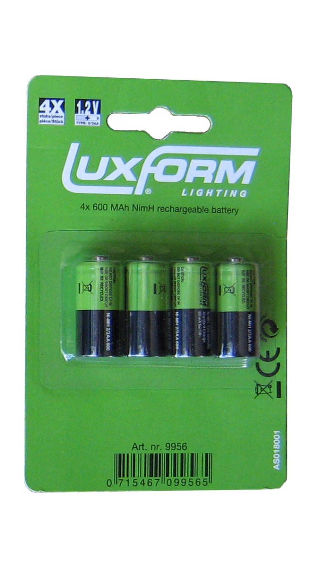 Luxform Padverlichting 4x 800 Mah NimH 2/3AA rechargeable batt.