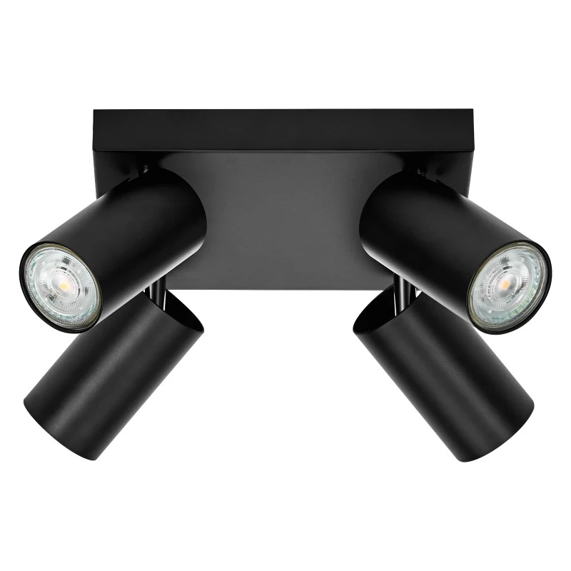 Ledvance LED Armatuur GU10 | LED SPOT OCTAGON BLACK Plate 4x3.4W 927 DIM