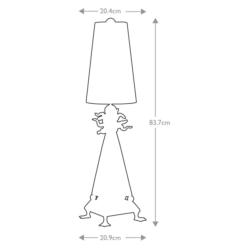 Flambeau LED Tafellamp Leda | 1X E27 Max 60W | Cream Patina, Gold Leaf