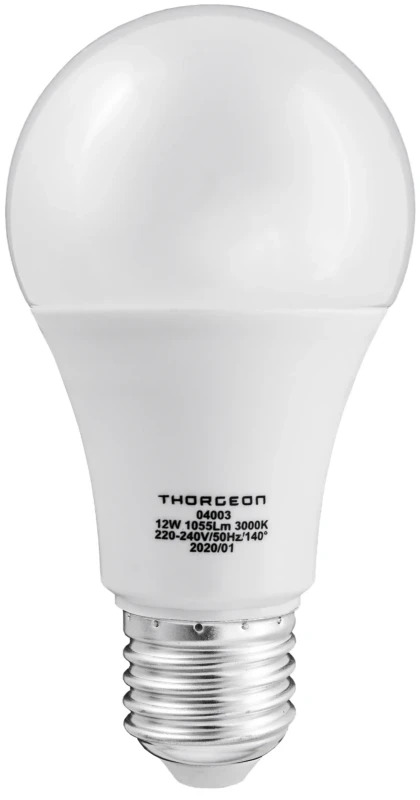 Thorgeon LED Light bulb 12W E27 A60 3000K 1055lm