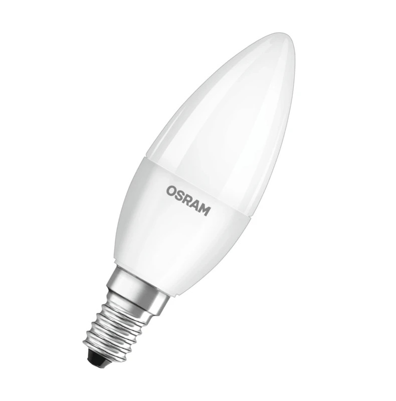 OSRAM 4058075431058 LED-lamp Energielabel F (A - G) E14 Kaars 5.5 W = 40 W Neutraalwit (Ø x l) 37 mm x 100 mm 1 stuk(s)