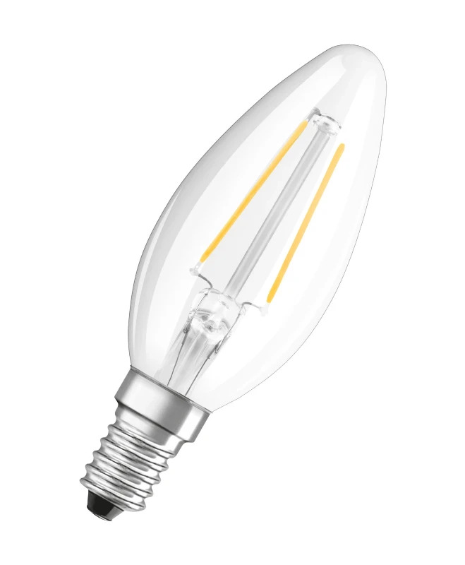 OSRAM 4058075436701 LED-lamp Energielabel F (A - G) E14 Kaars 1.5 W = 15 W Warmwit (Ø x l) 35 mm x 100 mm 1 stuk(s)