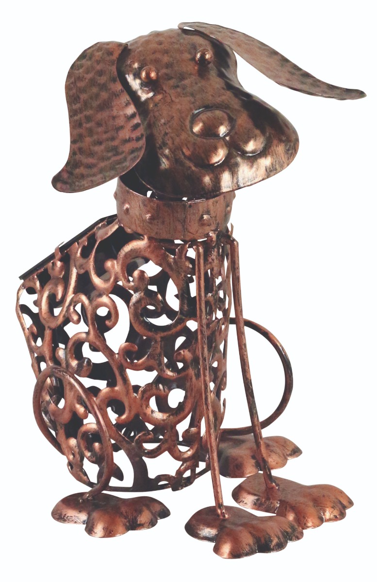 Luxform Sfeerlamp Hond Led 1,2v 25 Cm Staal Brons