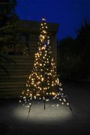 Fairybell Buitenkerstboom | 200cm 300 LEDs | Warm Wit | Inclusief Mast