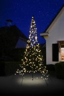 Fairybell Buitenkerstboom | 300cm 360 LEDs | Warm Wit | Inclusief Mast