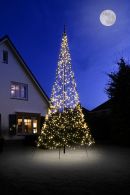 Fairybell Buitenkerstboom | 600cm 1200 LEDs | Warm Wit Met Twinkel | Exclusief Mast
