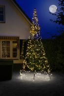 Fairybell Buitenkerstboom | 400cm 640 LEDs | Warm Wit Met Twinkel | Inclusief Mast