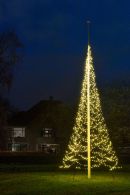 Fairybell Buitenkerstboom | 700cm 1500 LEDs | Warm Wit | Exclusief Mast