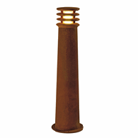 Slv staande led lamp buiten rusty 70 8,6w led 190x700mm bruin 3000k ip55 
