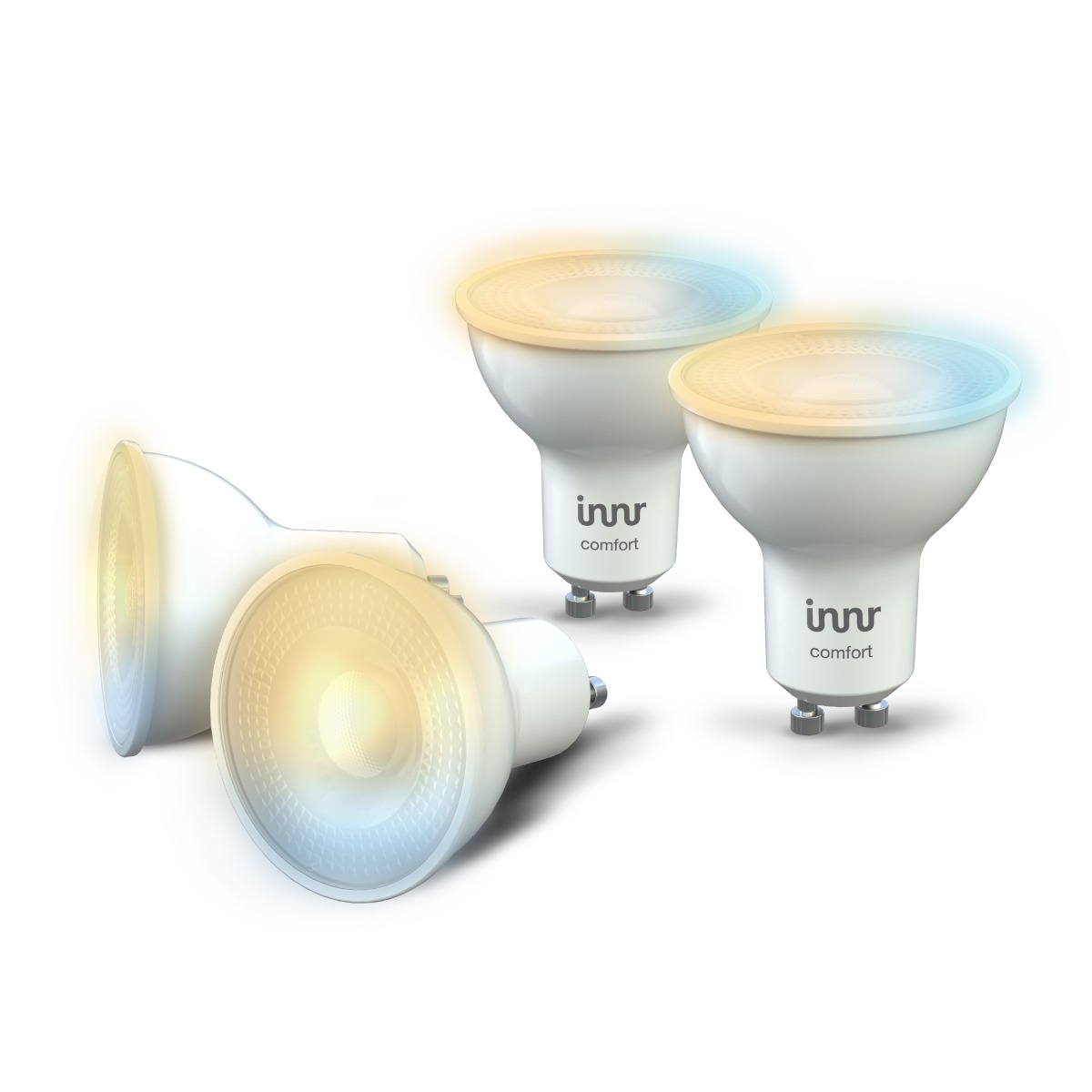 Innr slimme lampen GU10 ambiance - werkt met Philips Hue* - Zigbee smart LED - 4 pack